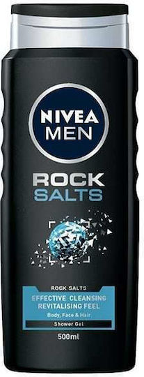 Nivea Men Rock Salt Bubble Bath Gel for Men Revitalizing 500ml