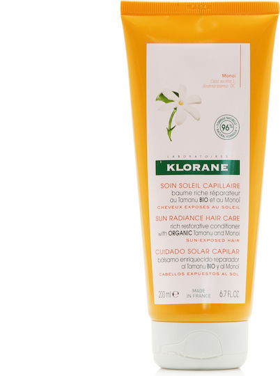 Klorane Monoi Conditioner Reconstruction/Nourishment for All Hair Types 200ml
