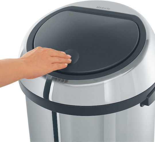 Brabantia Touch Bin Κάδος Απορριμμάτων από Ανοξείδωτο Ατσάλι Brilliant Steel 60lt Brabantia Touch Bin Κάδος Απορριμμάτων από Ανοξείδωτο Ατσάλι Brilliant Steel 60lt