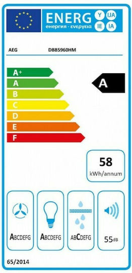 AEG Απορροφητήρας Καμινάδα 90cm Inox