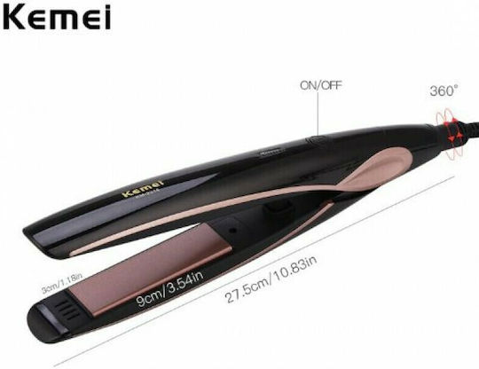 Kemei KM-2218A Преса за коса с керамични плочи 65W