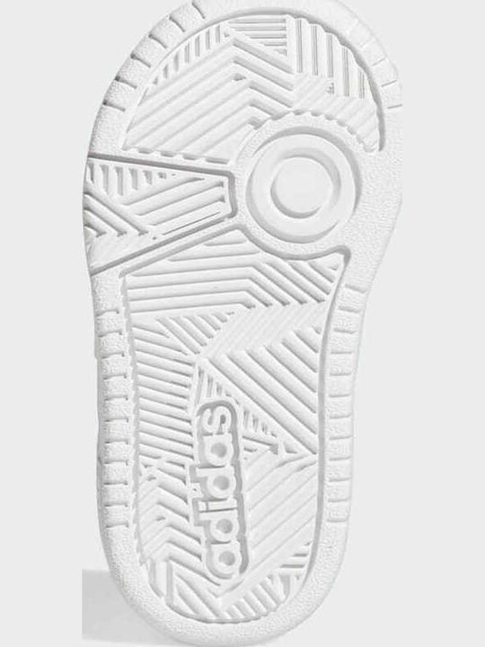 Hoops 3.0 CF Kids Sports Shoes with Hoop & Loop Closure Cloud White
