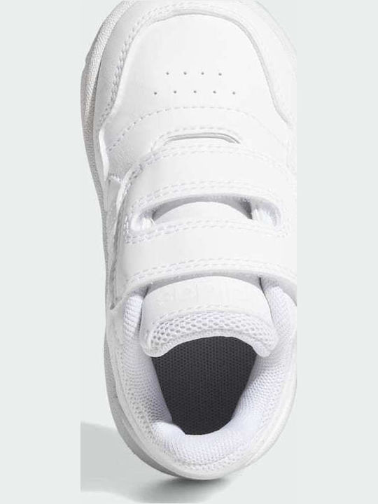 Hoops 3.0 CF Kids Sports Shoes with Hoop & Loop Closure Cloud White