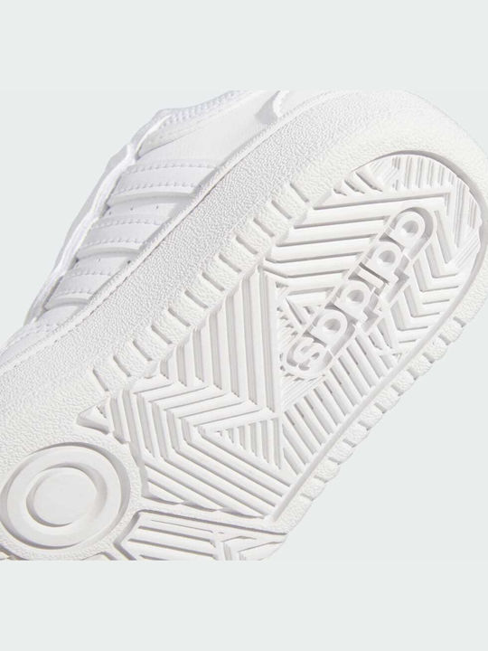 Hoops 3.0 CF Kids Sports Shoes with Hoop & Loop Closure Cloud White