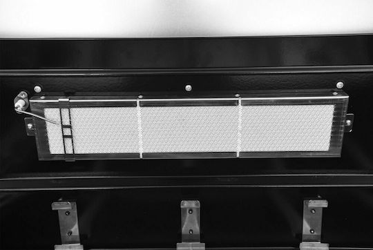 Thermogatz GS Grill View Ψησταριά Υγραερίου Μαντεμένιας Σχάρας 70x42εκ. με 5 Εστίες 18kW και Πλαϊνό Μάτι 2.5kW