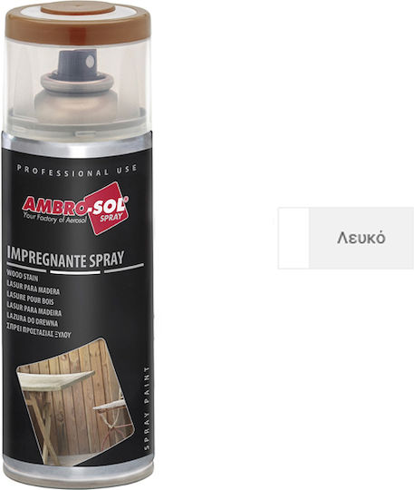 Ambro-Sol Σπρέι Βερνίκι με Ματ Εφέ Λευκό 400ml