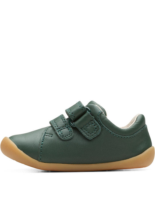 Clarks Παιδικό Sneaker με Σκρατς για Αγόρι Πράσινο