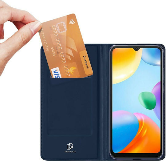 Dux Ducis Skin Pro Книга Изкуствена кожа Син (Redmi 10C - Редми 10С) 029391