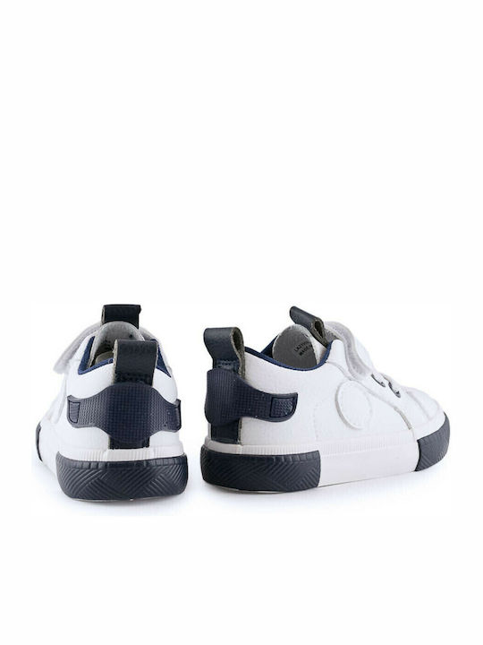 Lazaro Kids Sneakers with Scratch White