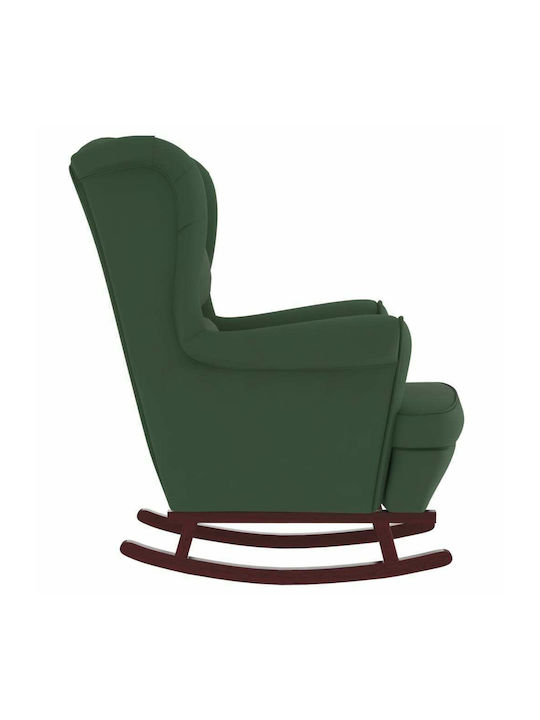 Schaukelstuhl Samt Dark Green 78x93x97cm