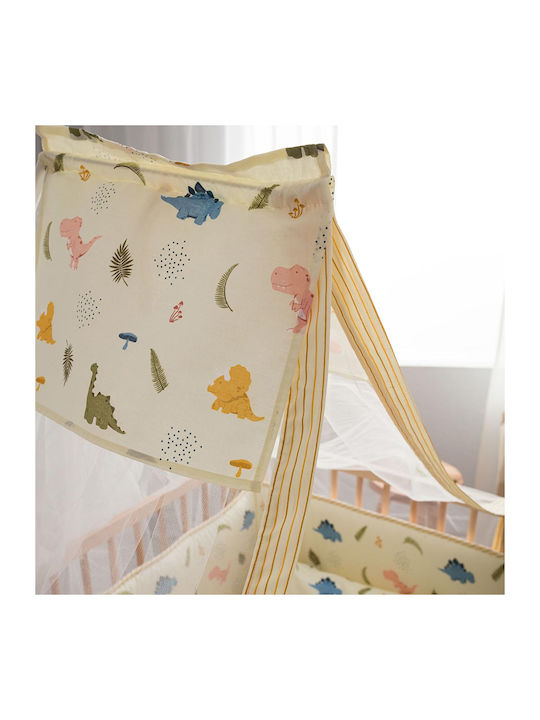 Vesta Home Baby Mosquito Net for Crib Jurassic Beige