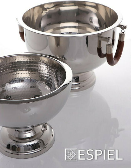 Espiel Champagnergläser mit Sockel Inox mit Abmessungen 30x30x23cm