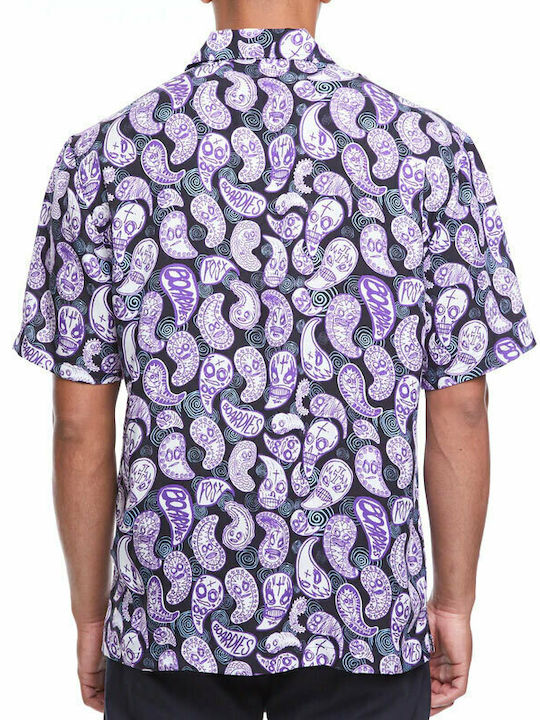 Boardies Men's Shirt Short Sleeve Purple