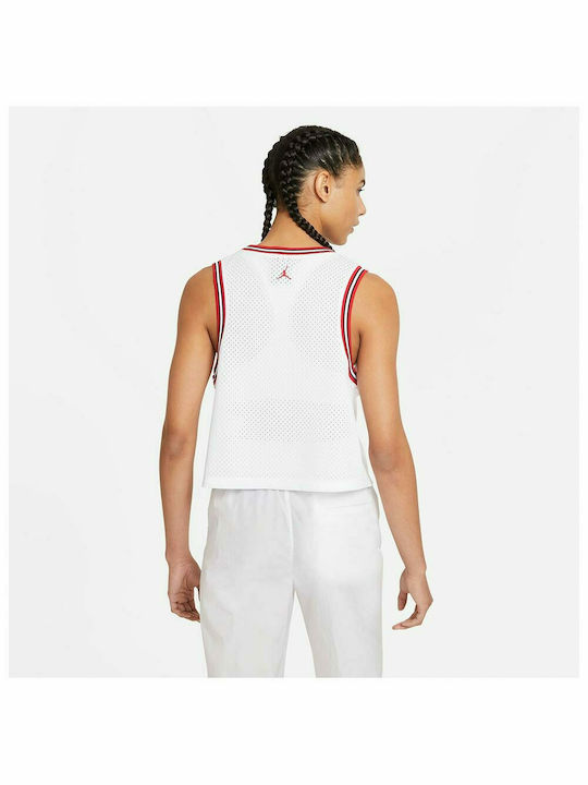 Jordan Essentials Women's Athletic Blouse Sleeveless White