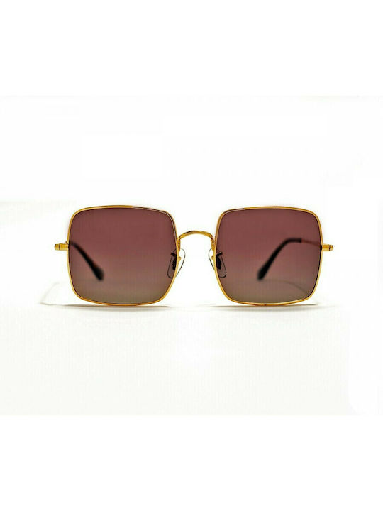 Mohiti AK17108 Sunglasses Χρυσά with Metal Frame & Purple Lens Mohiti AK17108 Sunglasses Χρυσά with Metal Frame & Purple Lens