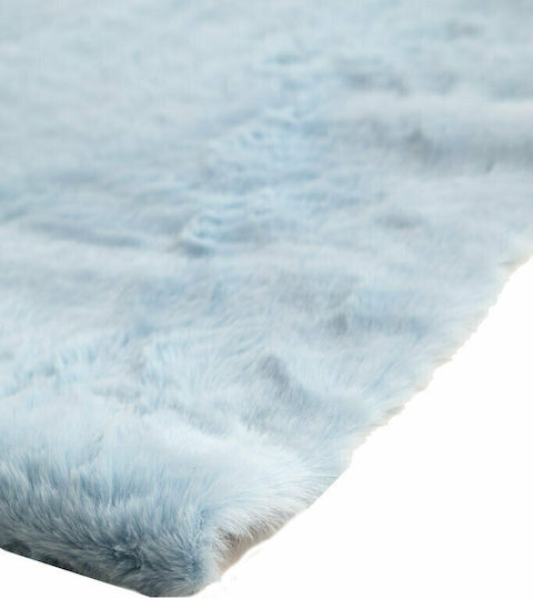 Royal Carpet Bunny Shaggy Furry Blue