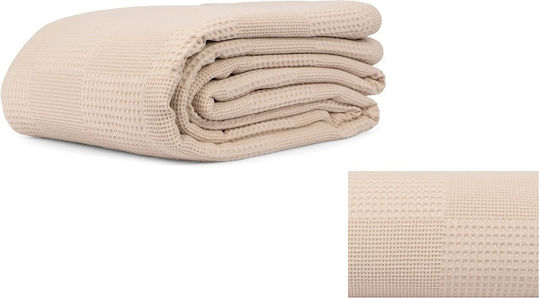 Mc Decor Κουβέρτα Πικέ Υπέρδιπλη 240x260εκ. Beige MCD.KKPY.BEIGE