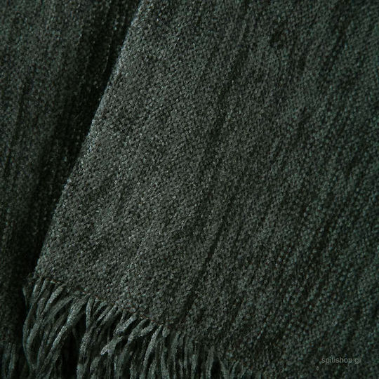 Anna Riska 1300 Armchair Throw Chenille 150x180cm Dark Grey