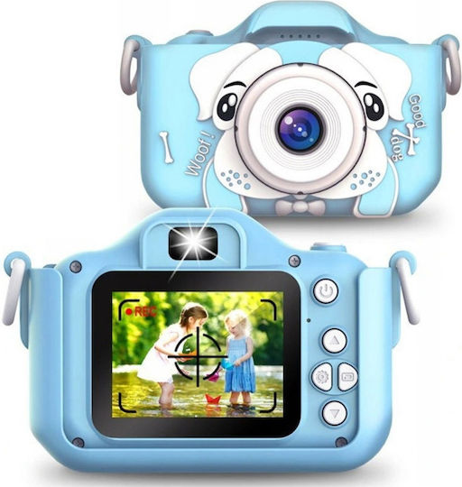 SPM X5 Compact Φωτογραφική Μηχανή 20MP με Οθόνη 2" Dog Μπλε