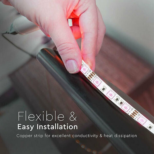 V-TAC Waterproof LED Strip 12V Cold White Light 5m Type SMD5050
