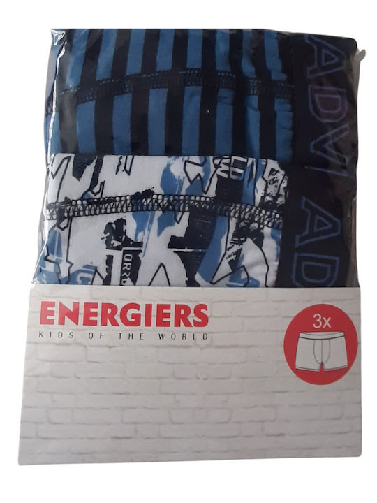 Energiers Kinder-Set mit Boxershorts Blau 3Stück