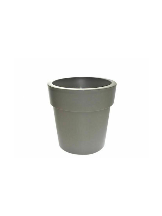Viomes Linea 870 Flower Pot 20x18.5cm Grey-Silver
