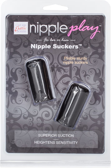 Calexotics Play Nipple Suckers Sauger Brustwarzen Schwarz 1Stück