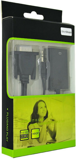 VS Audio Μετατροπέας 3.5mm / HDMI male σε VGA female 1τμχ 35448