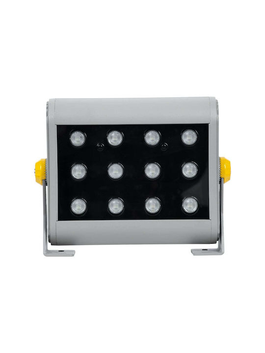 GloboStar Flood-Hena Външна Стояща Лампа LED Стенна Пералня 24W RGB IP65 Сребрист