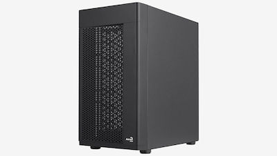 Aerocool Hexform Gaming Mini Tower Κουτί Υπολογιστή με Πλαϊνό Παράθυρο Μαύρο