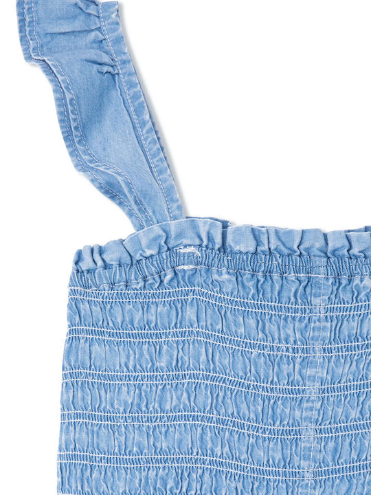 Pepe Jeans Libby Παιδική Τζιν Ολόσωμη Φόρμα Μπλε