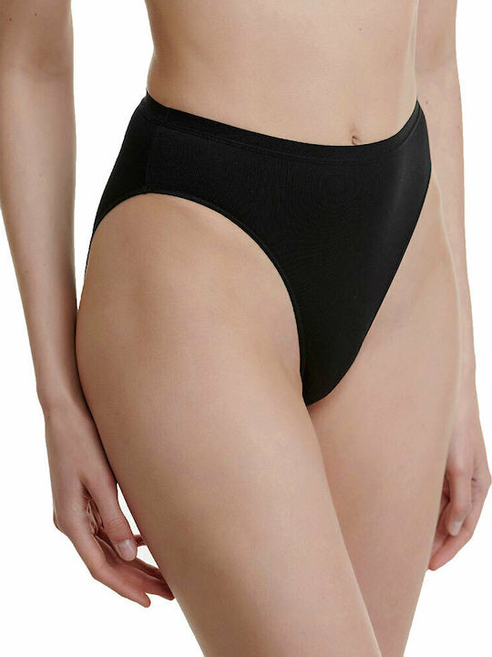 Bamboo Hohe Taille Damen Slip 2Pack Beige