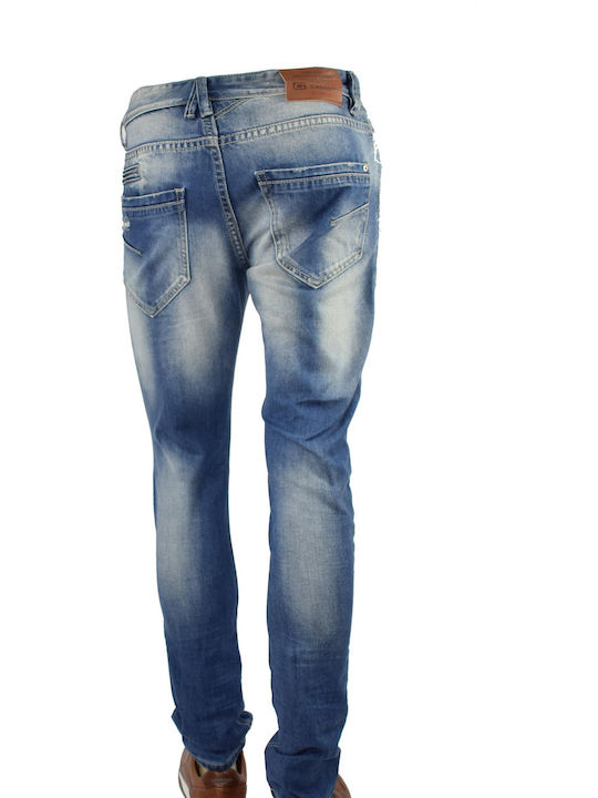 Camaro Herren Jeanshose in Slim Fit Blau