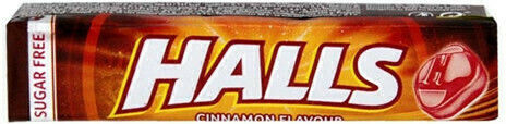 Halls Καραμέλες με Γεύση Κανέλα Χωρίς Ζάχαρη 32gr