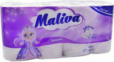 Zebra Maliva Romance Toilet Paper 8 Rolls 3 Ply