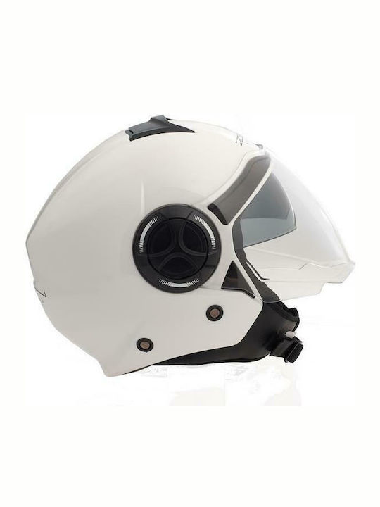 Zen ZN-737 Jet Helmet with Sun Visor ECE 22.05 White