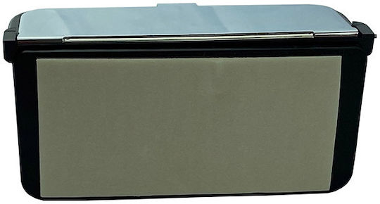 Auto Gs Auto-Aschenbecher Schwarzer / Chrom Bakelit-Aschenbecher 9 x 4 x 4 cm