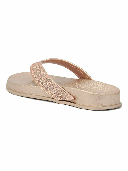 Migato Women's Flip Flops Gold