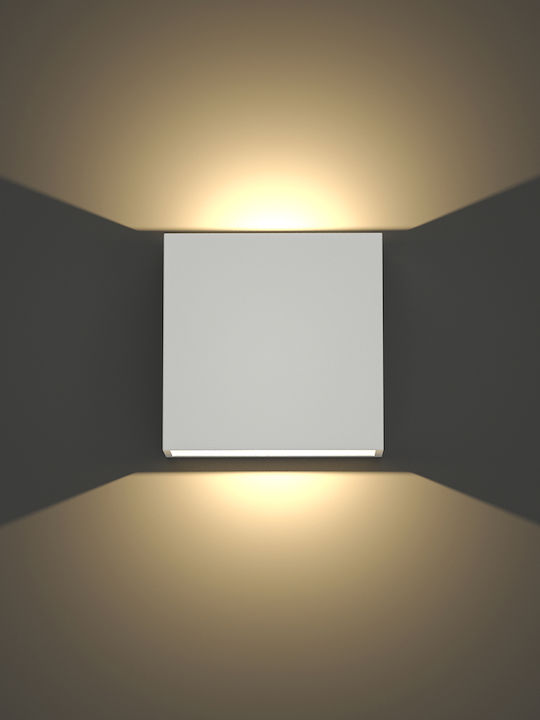 Inlight Waterproof Wall-Mounted Outdoor Ceiling Light with Integrated LED White