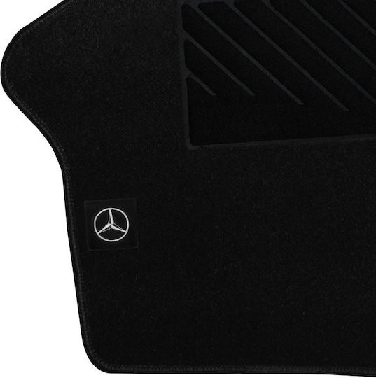 Tuft Covorase auto fata 2buc din Covor pentru Mercedes-Benz Vito Negru 22150