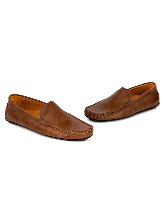 Boxer Men's Leather Moccasins Tabac Brown 21249 14-419