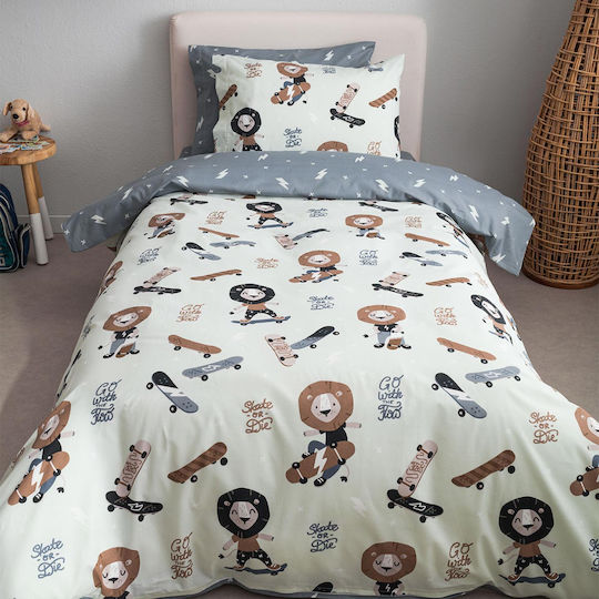 Vesta Home Single Set Lion Gray 170x260cm