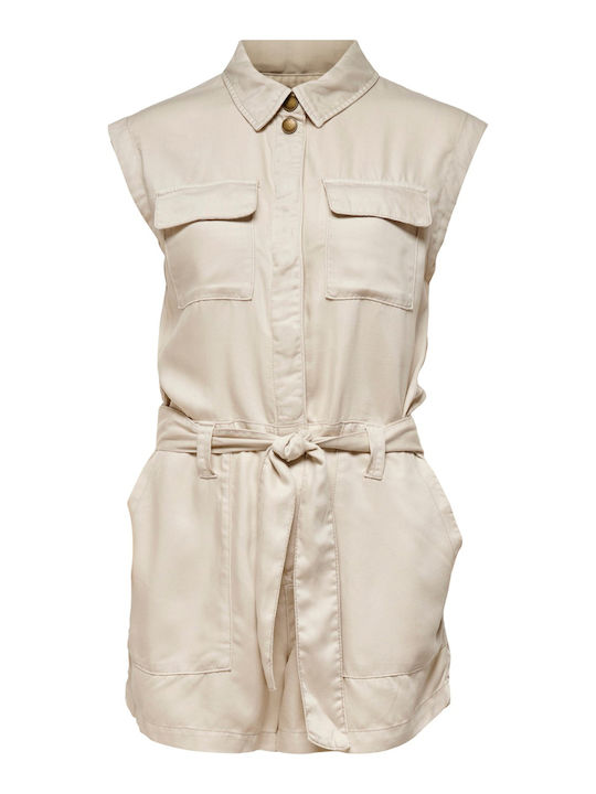 Kenya Life Women's Short Sleeve One-piece Shorts Moonbeam