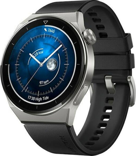 Huawei Watch GT 3 Pro Titanium 46mm Waterproof with Heart Rate Monitor (Black)