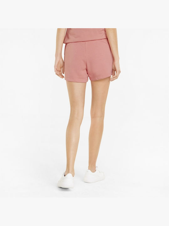 Puma Essential 4'' Women's High-waisted Sporty Shorts Pink