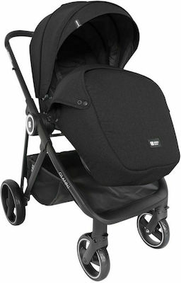 Kikka Boo Gianni 3 in 1 Adjustable 3 in 1 Baby Stroller Suitable for Newborn Black 10.5kg