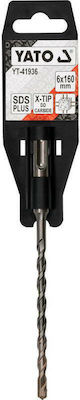 Yato Diamond Four-Cutting Edge Drill Bit with SDS Plus Shank for Masonry 6