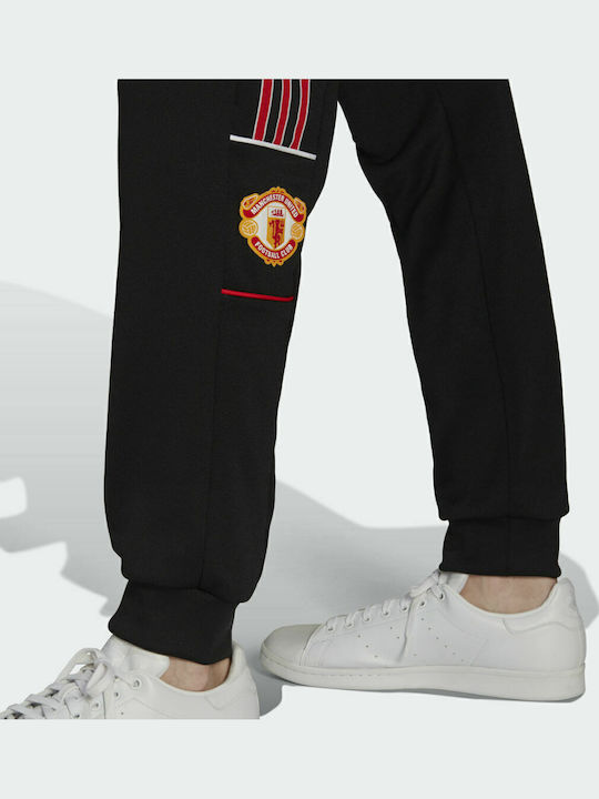 Manchester United Sweatpants with Elastic Black