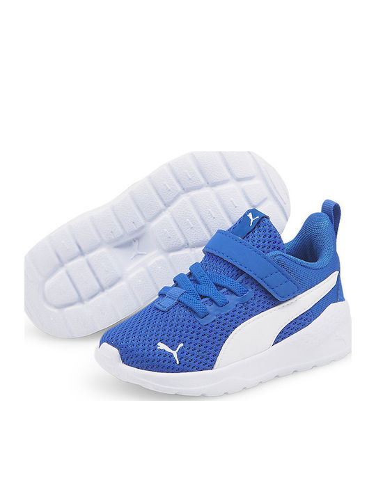 Anzarun Lite Kids Sports Shoes Running with Hoop & Loop Closure Blue