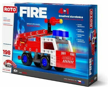 Efko Efko Building Blocks Fire Truck 4 in 1 for Ages 4+ 19 Pieces